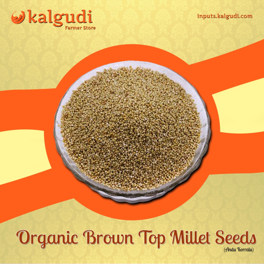 Organic Brown Top Millet Seeds
